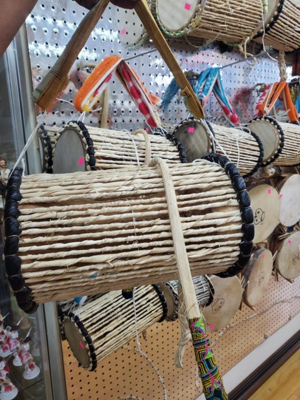 ilu gangan African talking drum with drum Stick 11.5in x 7.5in