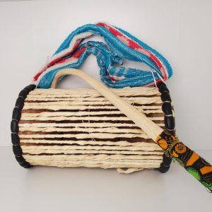 ilu gangan African talking drum with drum Stick 10.5in x 6.5in