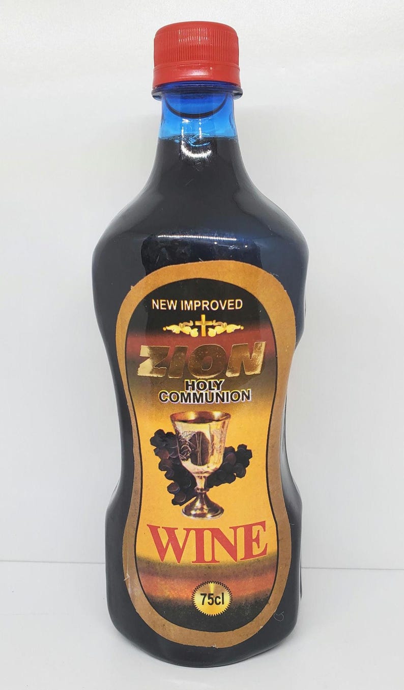 Zion Holy Communion wine